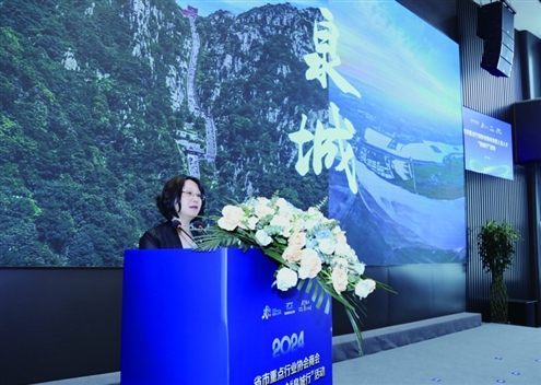 济南市投资促进局党组成员、副局长贺旭艳讲话
